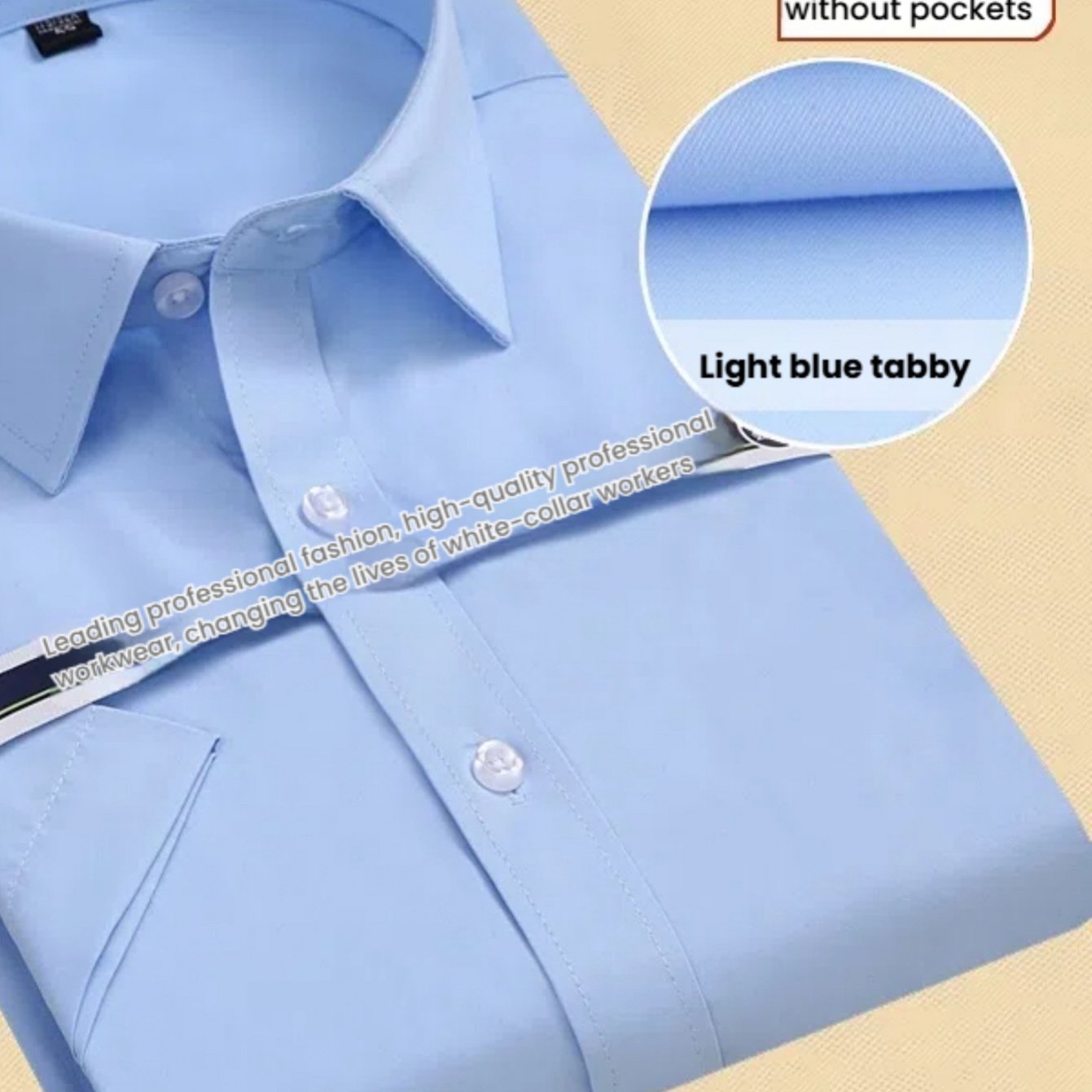 Men'S Solid Color Short Sleeve Dress Shirt - Business Casual Button-Up with Collar, Regular Fit for Office, Parties & Casual Outings (Spring\u002FFall), Short Sleeve Dress Shirt, Spring Fall Attire, Classic Collar, Nonstretch Fabric